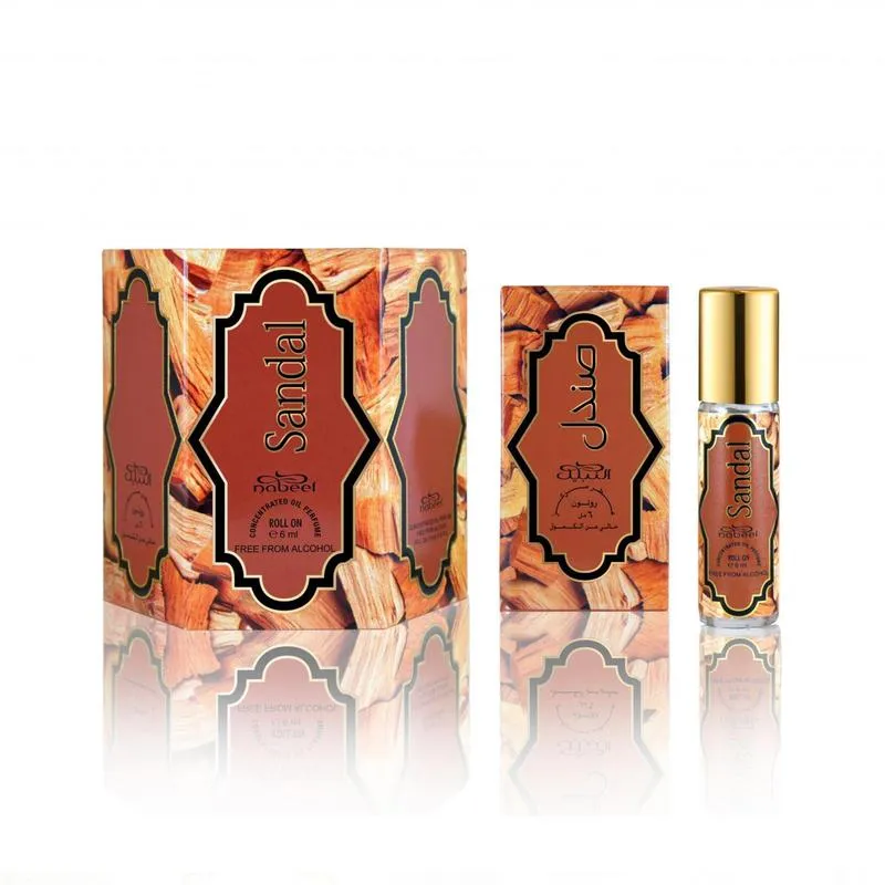 Nabeel Sandal Roll On Oil Unisex 6ML × 6Pcs Set