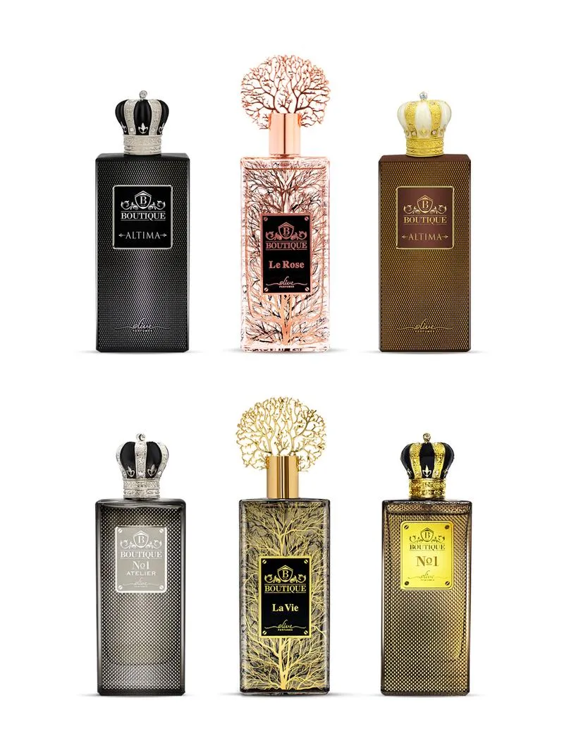Olive Perfumes Boutique Collections Unisex 6Pcs × 120ML Set