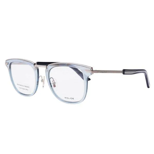 POLICE Round Men Sunglasses Blue Frame - 5 VPL566 0581