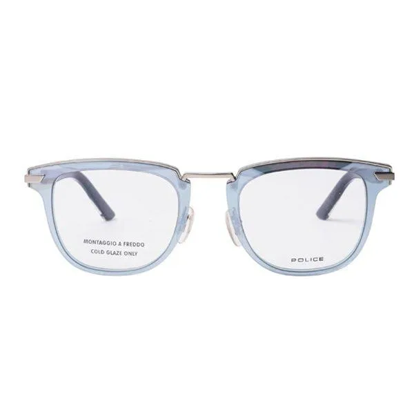 POLICE Round Men Sunglasses Blue Frame - 5 VPL566 0581