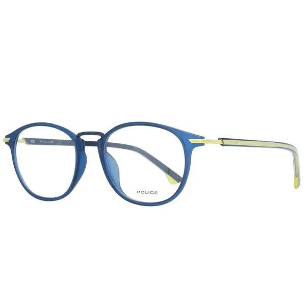 POLICE Round Unisex Sunglasses Blue&Yellow Frame - VPL558 0TA5