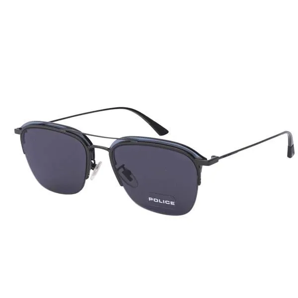 POLICE Square Unisex Sunglasses Black Frame - 783 - 0568