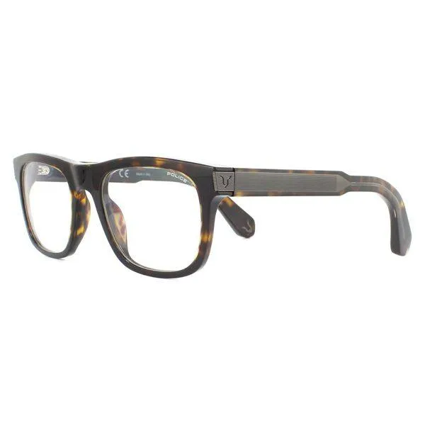POLICE Square Unisex Sunglasses Havana Frame - SPLB31 0722