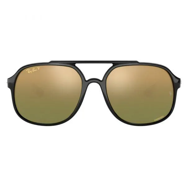 RAY-BAN Square Unisex Sunglasses Black Frame - 4312CH 876/6O