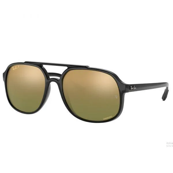 RAY-BAN Square Unisex Sunglasses Black Frame - 4312CH 876/6O