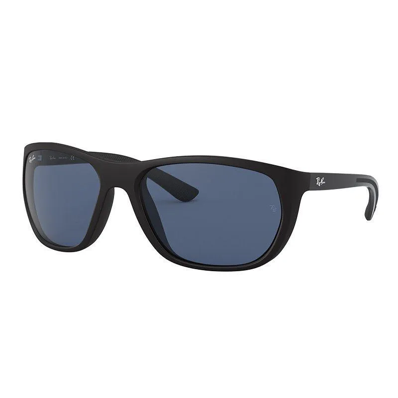 RAY-BAN Square Unisex Sunglasses Black Frame - RB4307 601S80