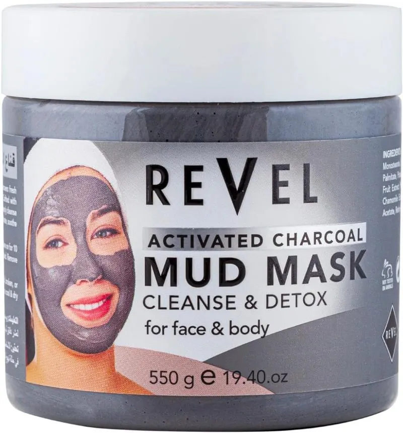 Revel Activated Charcoal Mud Mask 550G