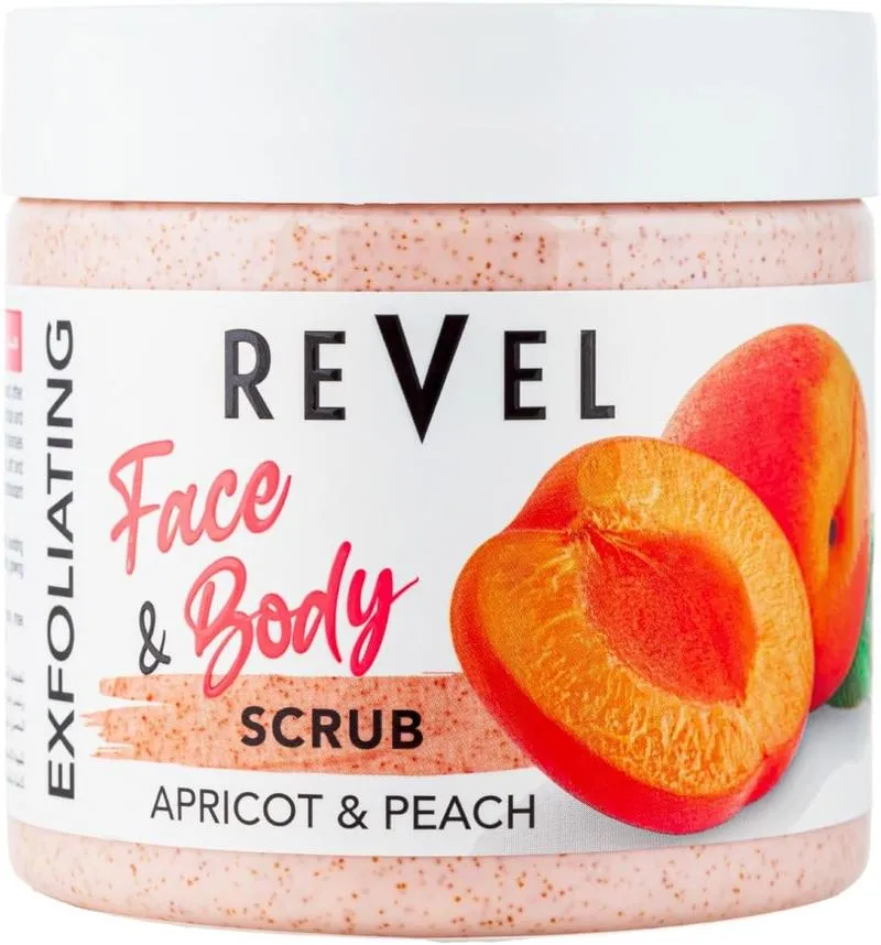 Revel Apricot & Peach Face and Body Scrub 475ML