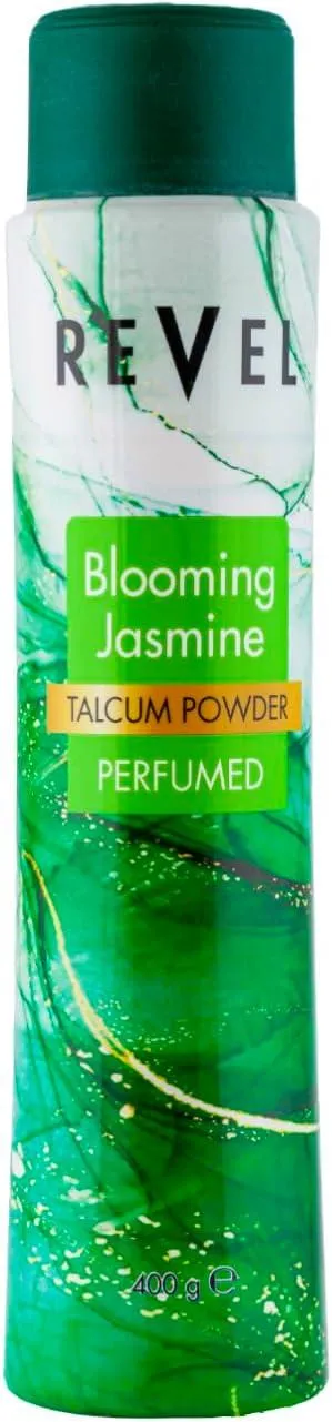 Revel Blooming Jasmine Perfumed Talcum Powder Green 400G