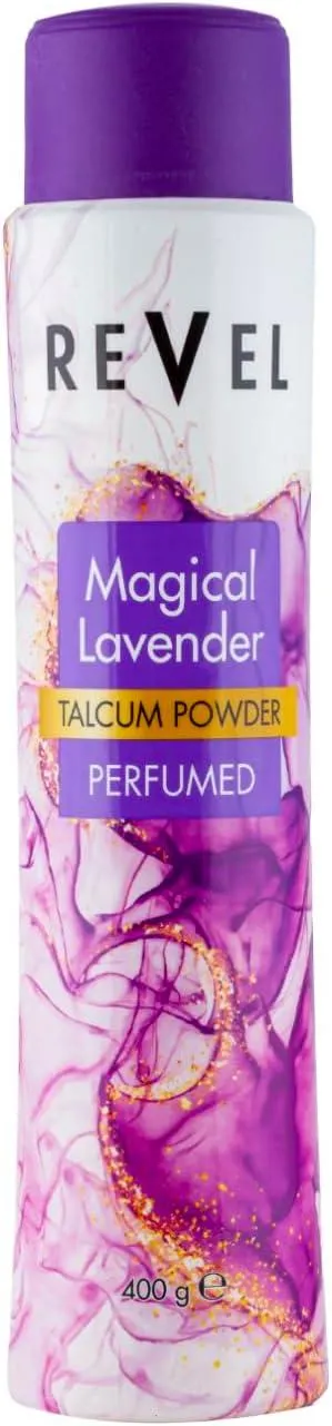Revel Magical Lavender Perfumed Talcum Powder Purple 400G