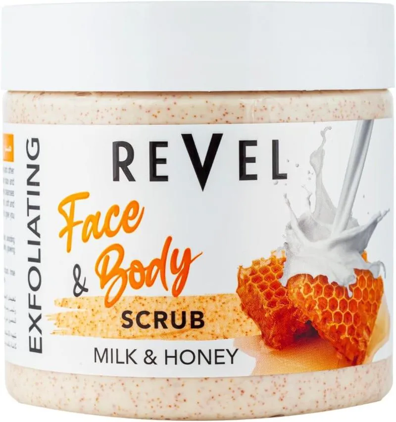Revel Milk & Honey Face & Body Scrub 475ML