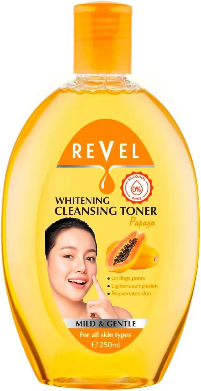 Revel Papaya Whitening Cleansing Facial Toner 250ML