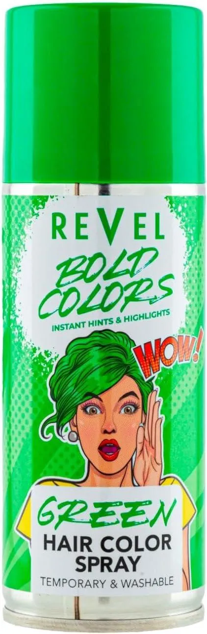 Revel Temporary Green Hair Colour Spray 150ML