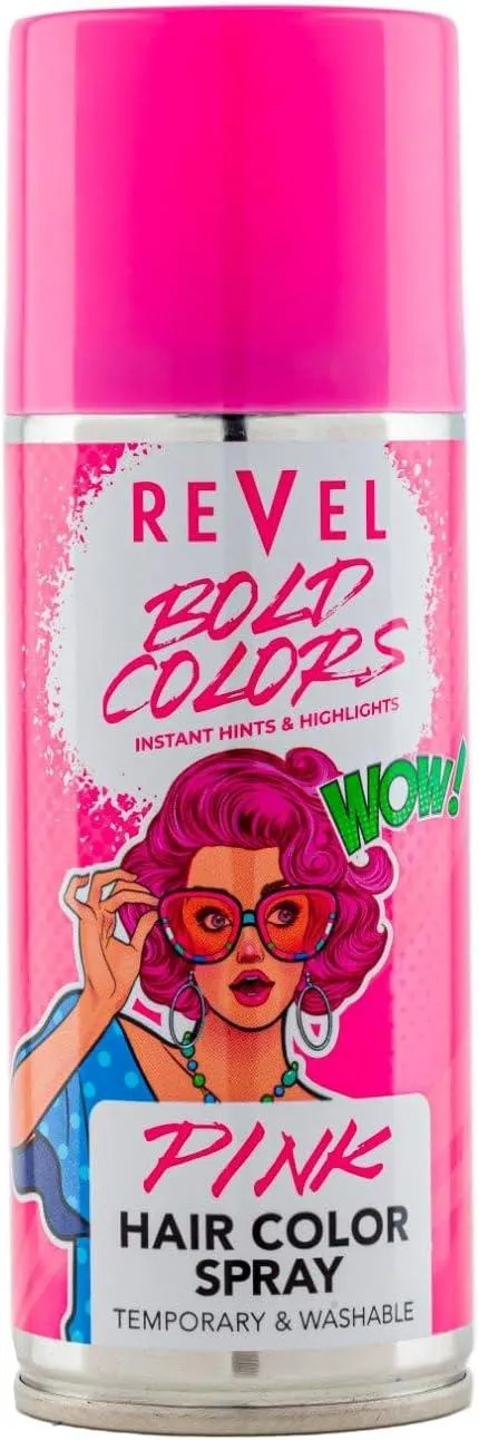 Revel Temporary Pink Hair Colour Spray 150ML