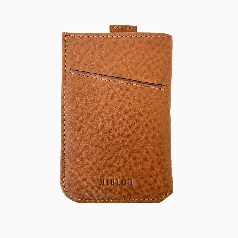 Riblor Alonzo Italian Leather Card Sleeve Brown