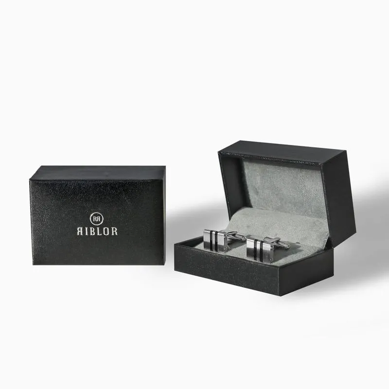 Riblor Franco Cufflinks in Stainless Steel RCL2-FSS