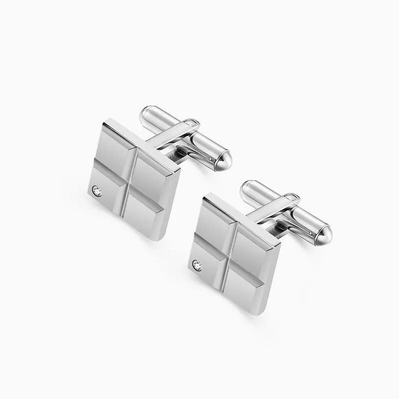 Riblor Magnus Cufflinks in Stainless Steel Silver RCL5-MSS
