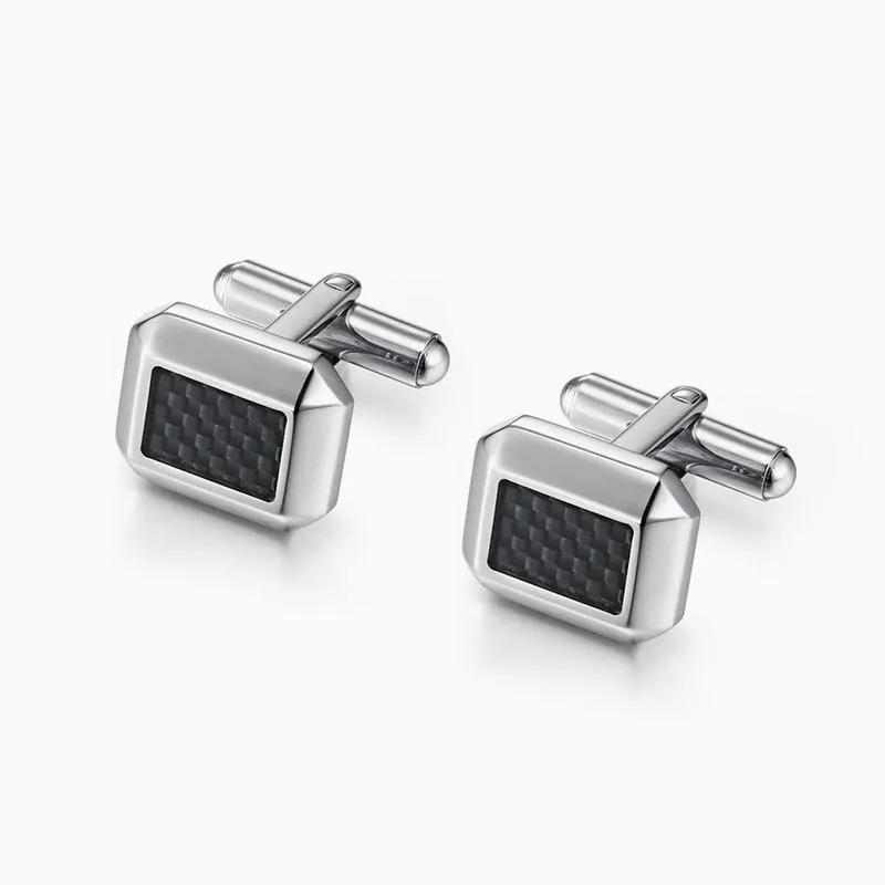 Riblor Marcus Cufflinks in Stainless Steel RCL4-MSS