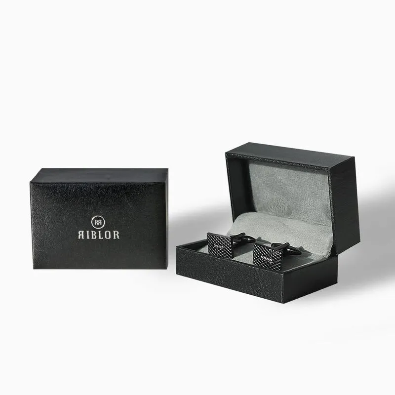 Riblor Renzo Cufflinks in Stainless Steel RCL3-RSB