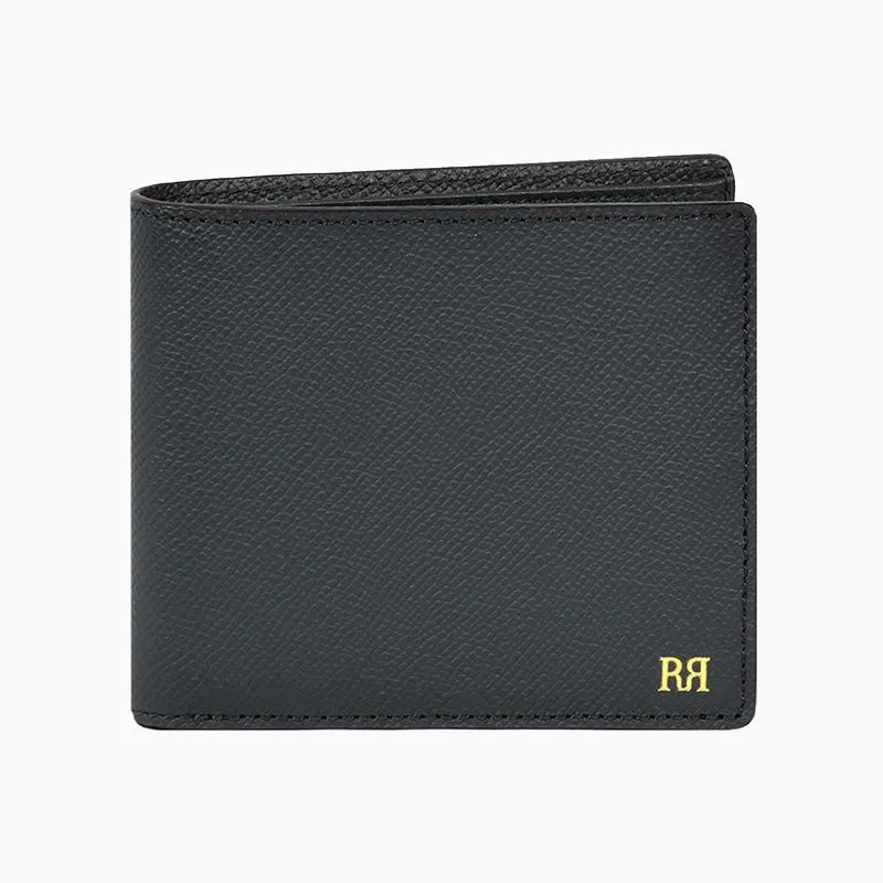 Riblor Serafino 8 Card Italian Leather Wallet Black