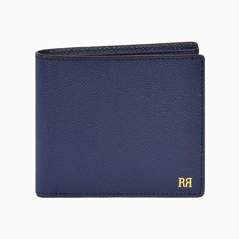 Riblor Serafino 8 Card Italian Leather Wallet Blue