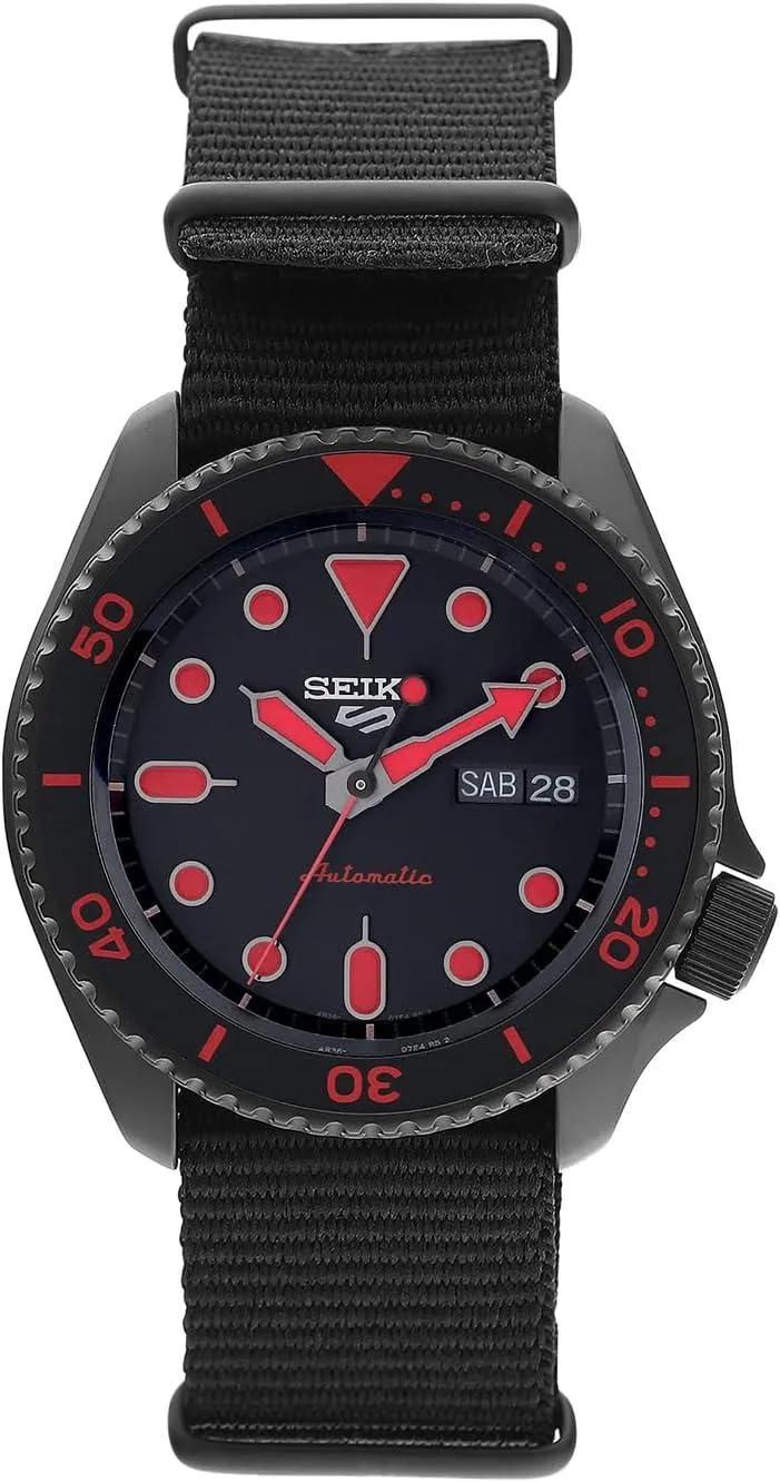 SEIKO Men Analogue Automatic WATCH SEIKO 5 Sports, Black, 3K1, 3K1