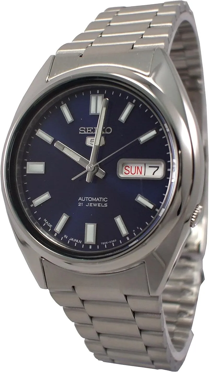 SEIKO Men Automatic WATCH, Analog Display and Stainless Steel Strap SNXS77J1