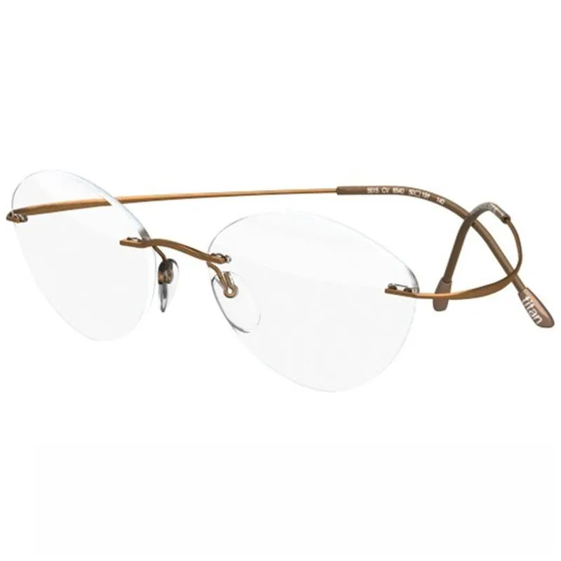 SILHOUETTE Cat Eye Unisex Sunglasses Gold Frame - 5515 8540