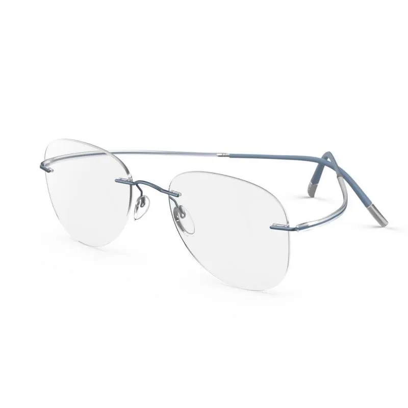 SILHOUETTE Oval Unisex Sunglasses Blue Frame - 5523DO 4540