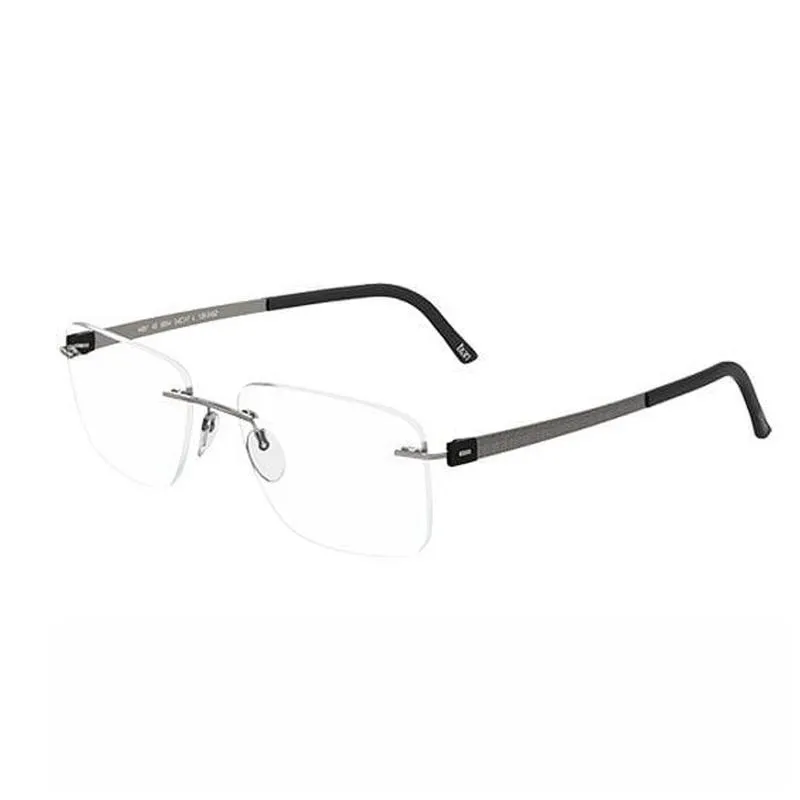 SILHOUETTE Rectangle Unisex Sunglasses Black Frame - 5452 6061