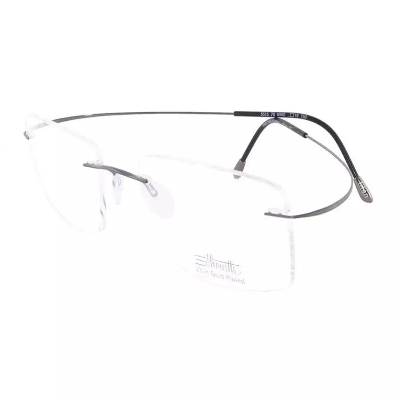 SILHOUETTE Rectangle Unisex Sunglasses Black Frame - 5515 6560