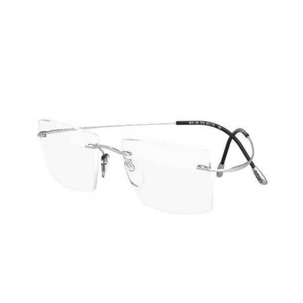 SILHOUETTE Rectangle Unisex Sunglasses Silver Frame - 5515 7010