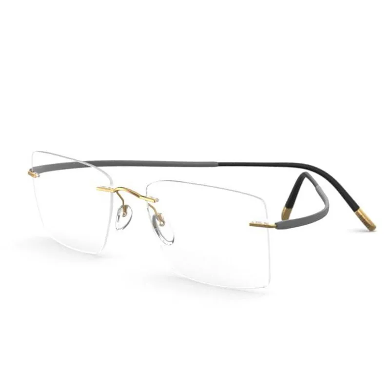SILHOUETTE Rectangle Unisex Sunglasses Silver Frame - SIL5523K 7630