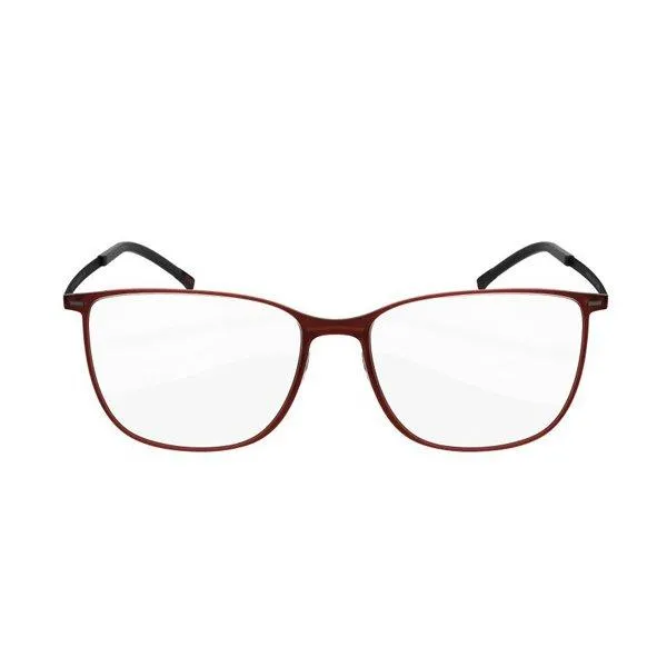 SILHOUETTE Square Unisex Sunglasses Black & Maroon Frame - SIL 1559 6058