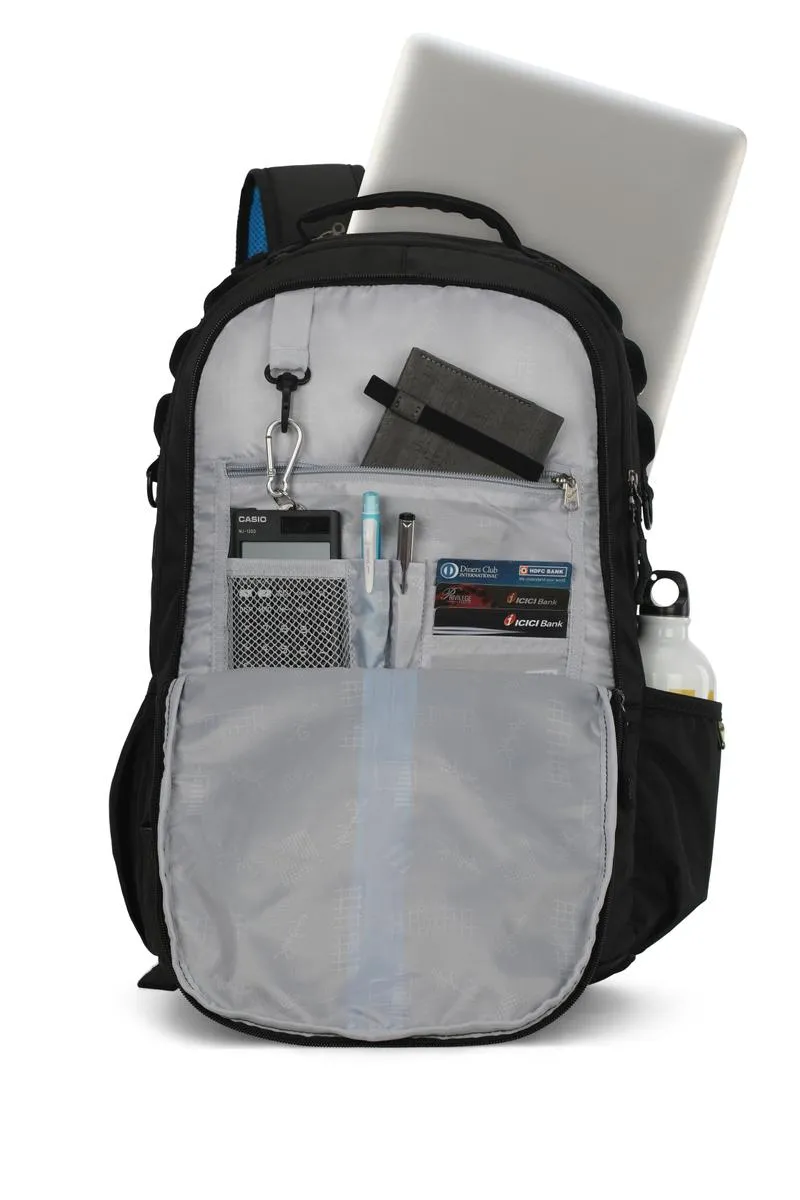 SKYBAGS Herios Plus 04 Unisex Black Laptop Backpack 30 Ltr. - SK BPHERP4BLK