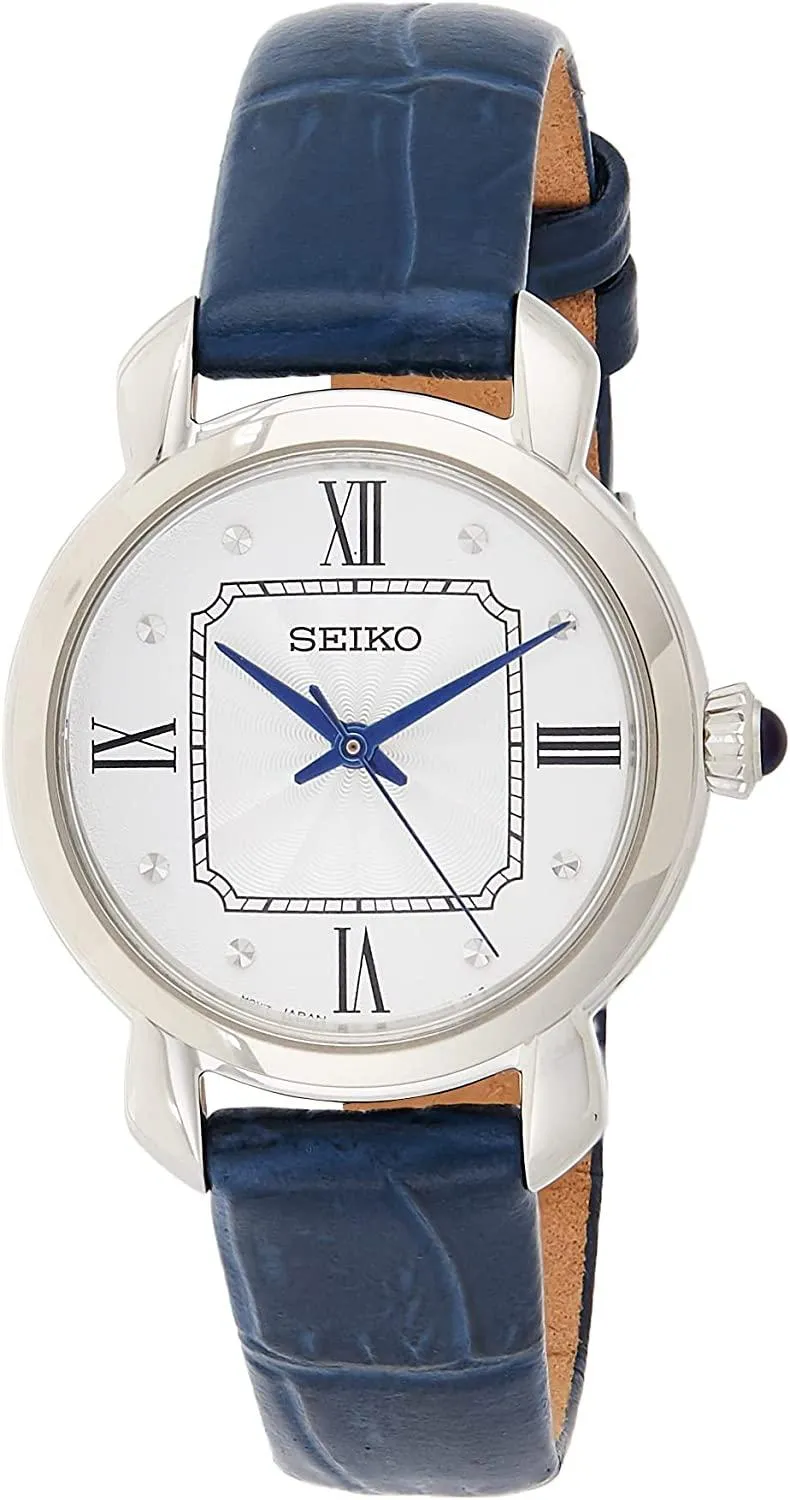 Seiko Classic Quartz Silver Dial Ladies Watch SUR497P2
