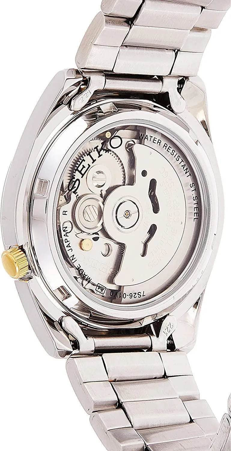 Seiko Men Automatic Watch With Analog Display And Stainless Steel Strap SNKl47J1, Silver
