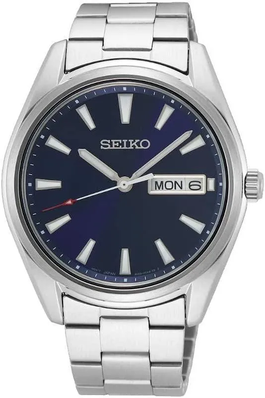 Seiko Men's Analogue Japanese Quartz Watch with Stainless Steel Strap SUR341P1, Blue