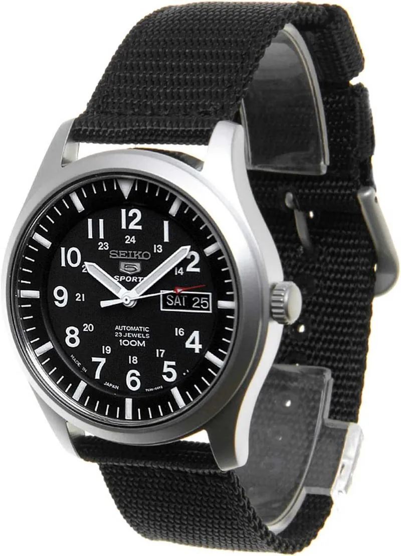 Seiko Sport Watch For Men Analog Nylon - SNZG15J1