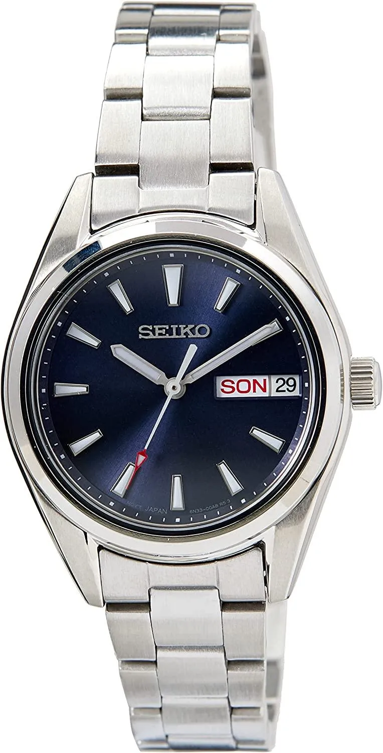 Seiko Women Analogue Japanese Quartz Watch with Stainless Steel Strap SUR353P1