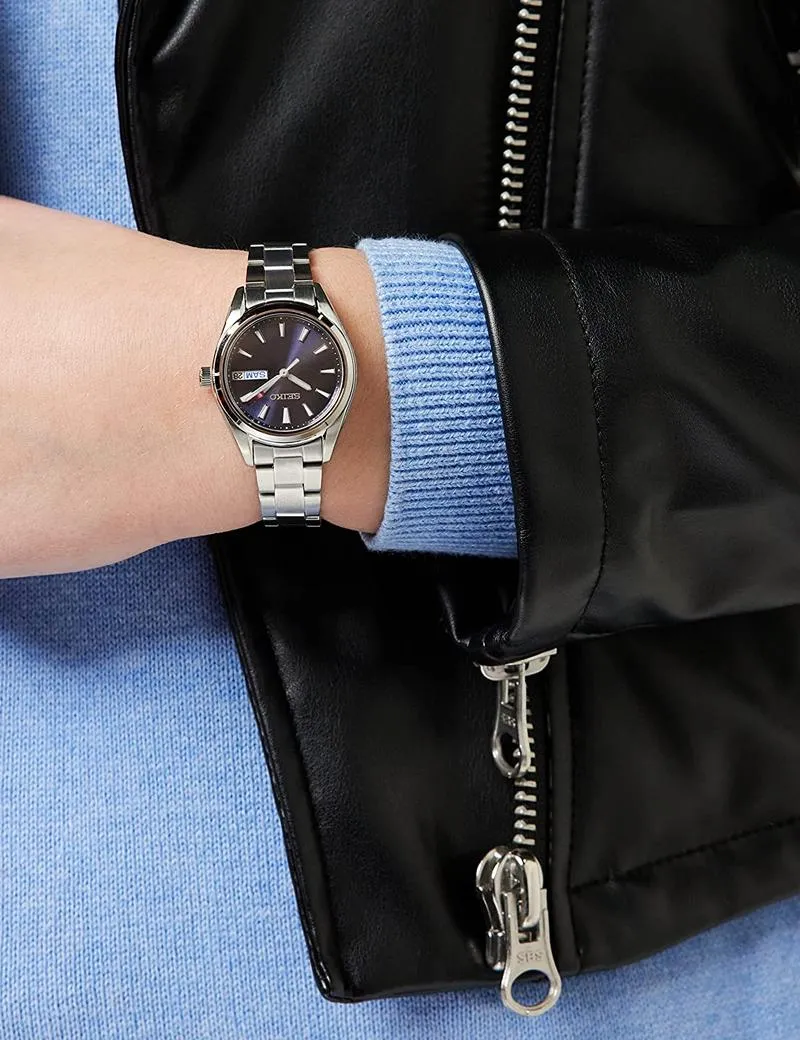 Seiko Women Analogue Japanese Quartz Watch with Stainless Steel Strap SUR353P1