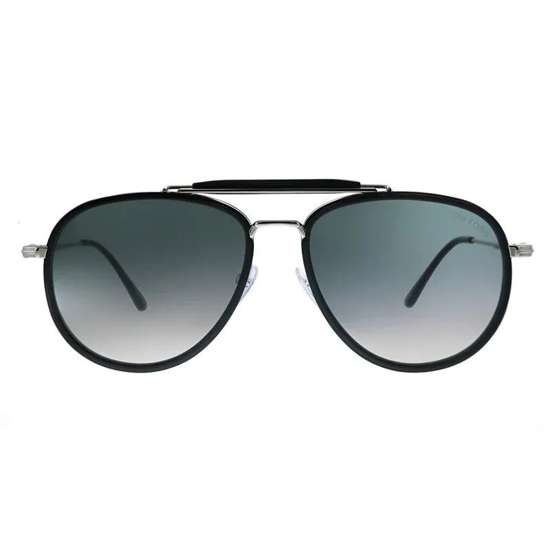 TOM FORD Aviator Men Sunglasses Silver Frame - 666 01B