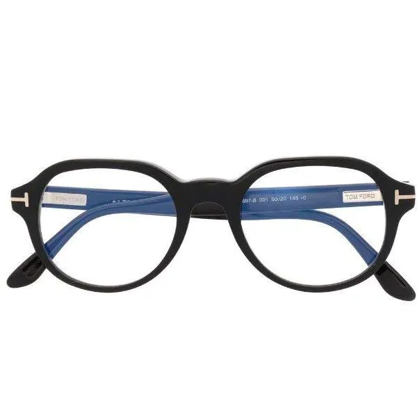 TOM FORD Round Unisex Sunglasses Blue Frame - TF5697B 001