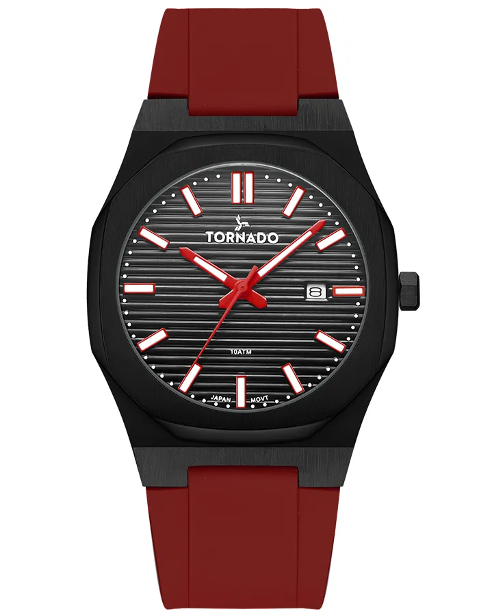 TORNADO SPECTRA Men's Analog Black Dial Watch - T22002-BSRB