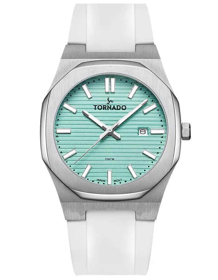 TORNADO SPECTRA Men's Analog Cadet blue Dial Watch - T22002-SSWL