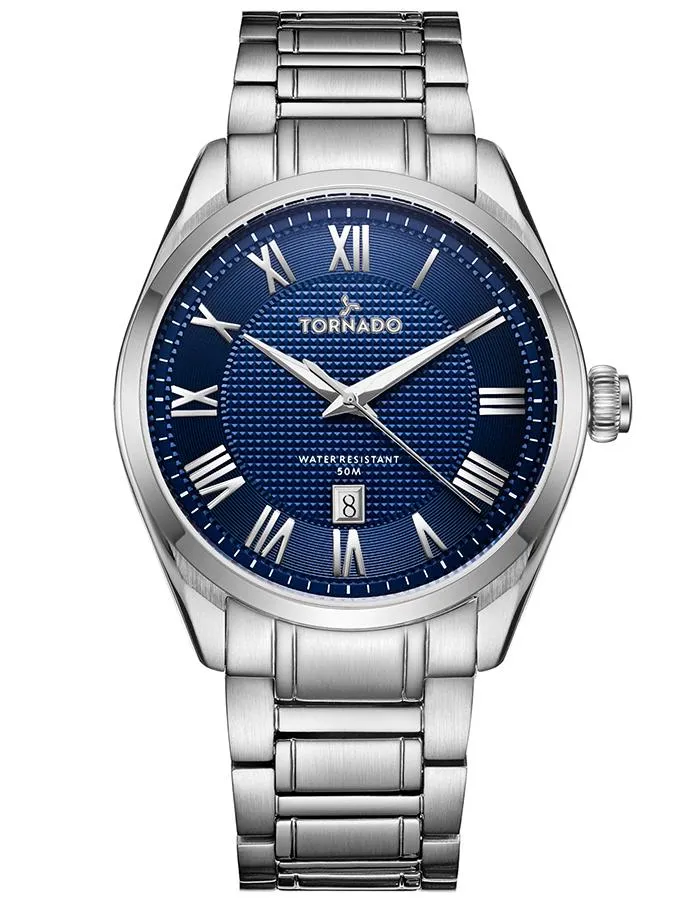 Tornado Mens Analog Blue Dial Watch