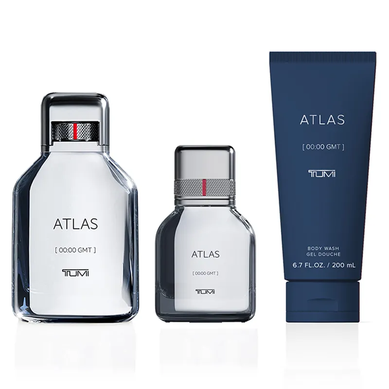 Tumi Atlas 00:00 GMT EDP Unisex 100ML Set