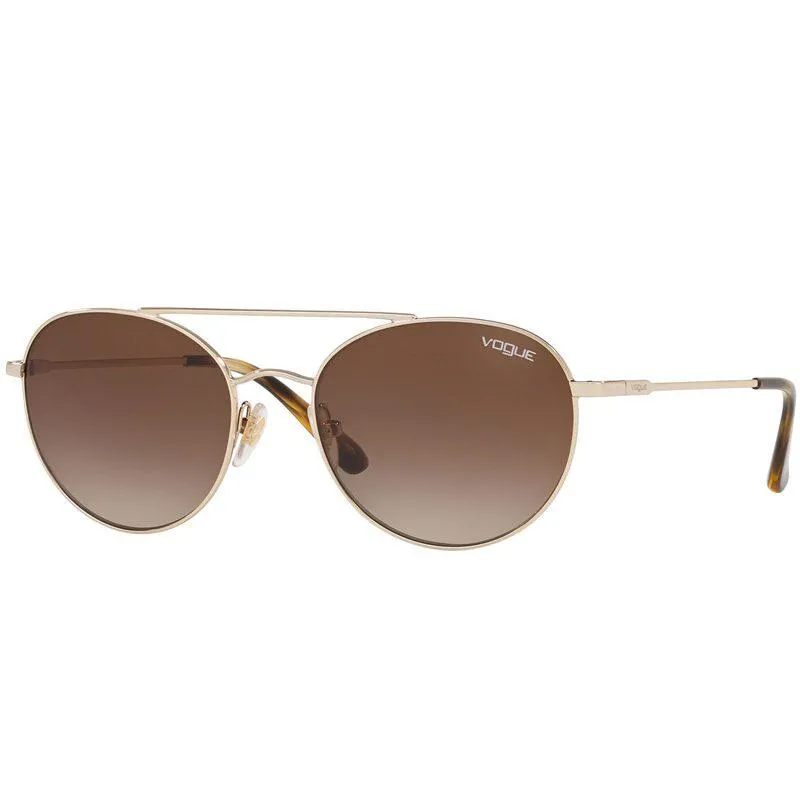 Vogue Round Women Sunglasses Gold Frame - VO4129S 848-13