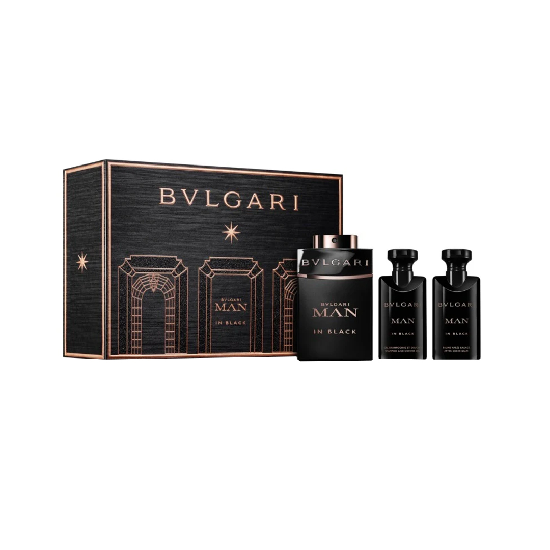 Bvlgari Man In Black EDP For Men 100ML Set