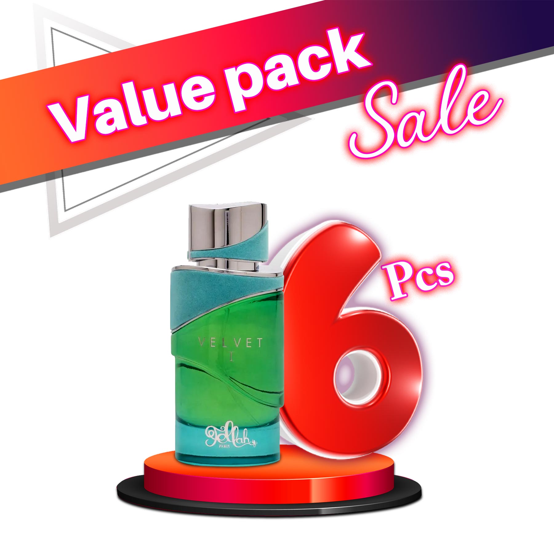 Fellah Velvet I EDP Unisex 100ML - Value Pack